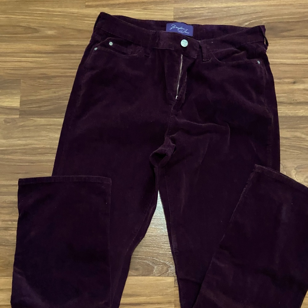 SALE Wine color corduroy jeans